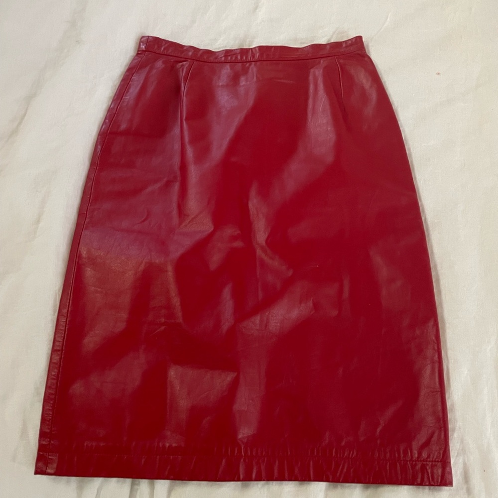Vintage pleather skirt